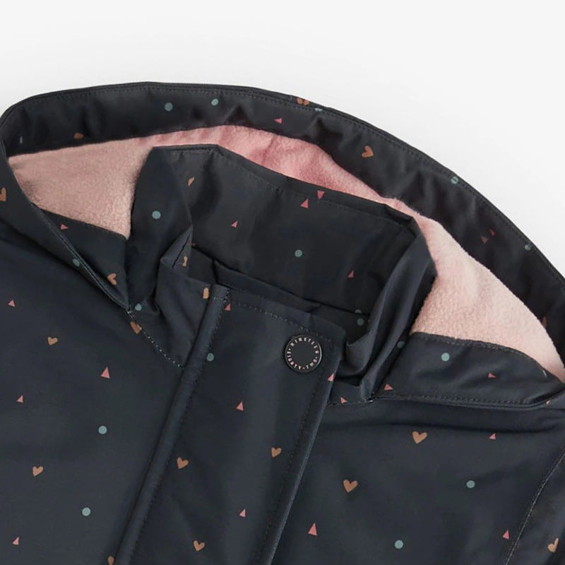 Arrival European and American Style Girls’ Hearts Pattern Coat with Long Sleeves, MyKids-USA®, Baby & Toddler Coats & Jackets, MyKids-USA -  -  -  -  -  -  - .