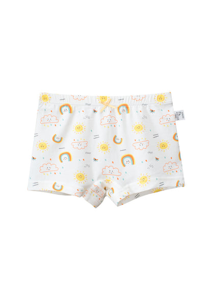 Girls’ Cartoon Printed Boxer Shorts Breathable Underwear Set
