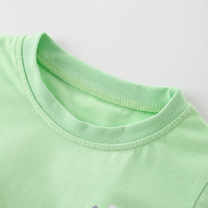 Summer Arrival Unisex Kids’ Horse Cartoon Pattern T-shirt in European and American Style, MyKids-USA®, Baby & Toddler Tops, MyKids-USA -  -  -  -  -  -  - 