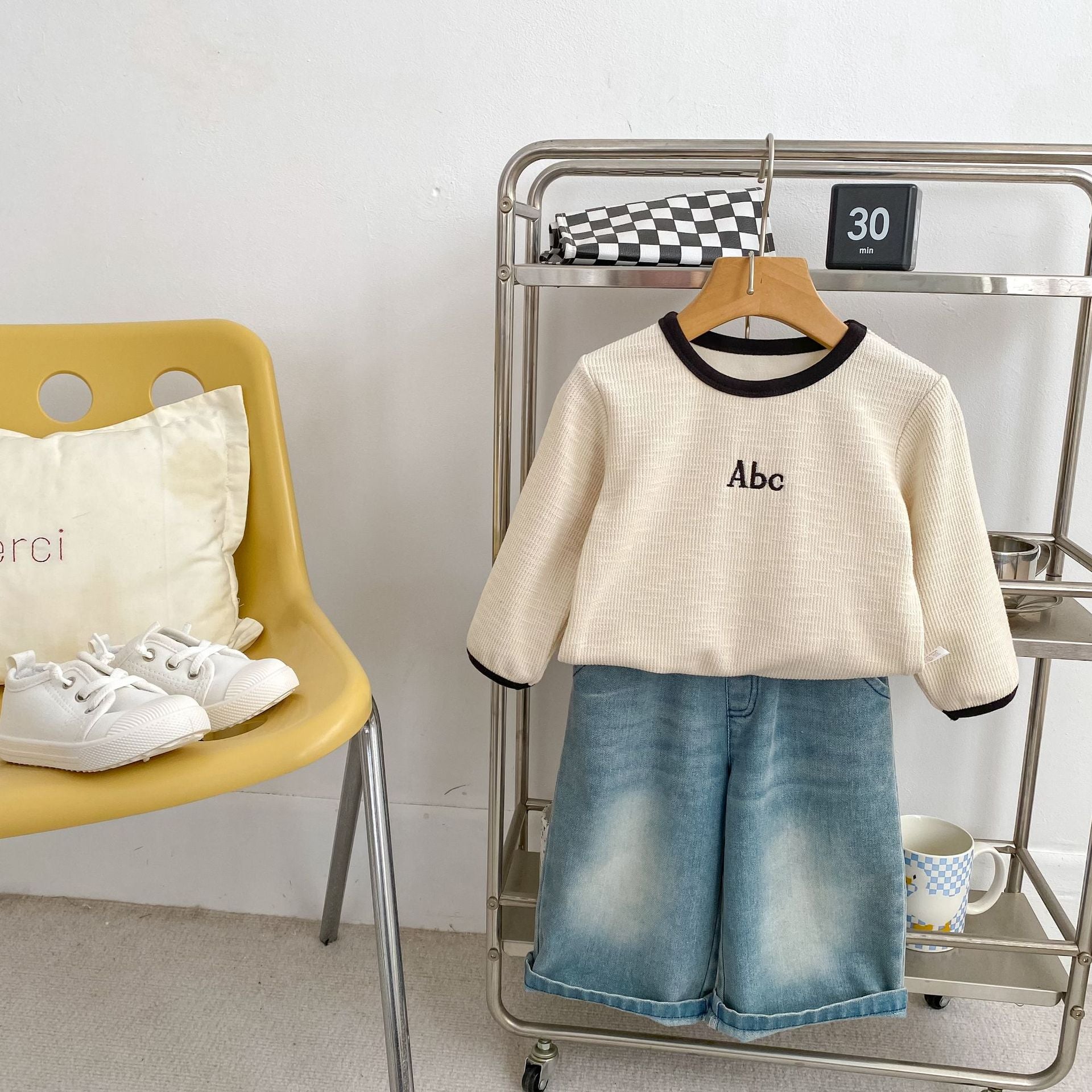 Arrival Spring and Autumn Baby Kids Unisex Letters Pattern Embroidered Pullover, MyKids-USA®, Sweaters, MyKids-USA -  -  -  -  -  -  - .