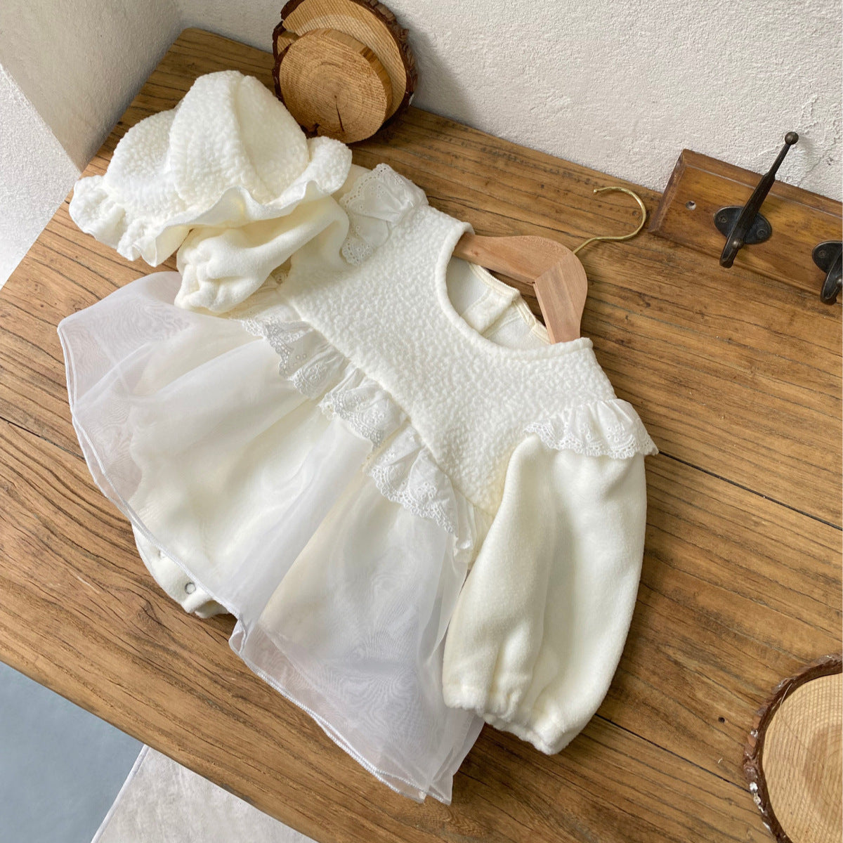 Arrival Winter Baby Girls Patchwork Design Long Sleeves Onesies Dress with Hat, MyKids-USA®, Baby & Toddler Dresses, MyKids-USA -  -  -  -  -  -  - .