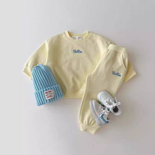 Autumn Baby Kids Unisex Casual Letter Embroidery Pullover And Pants Clothing Set, MyKids-USA®, Baby & Toddler Outfits, MyKids-USA -  -  -  -  -  -  - 
