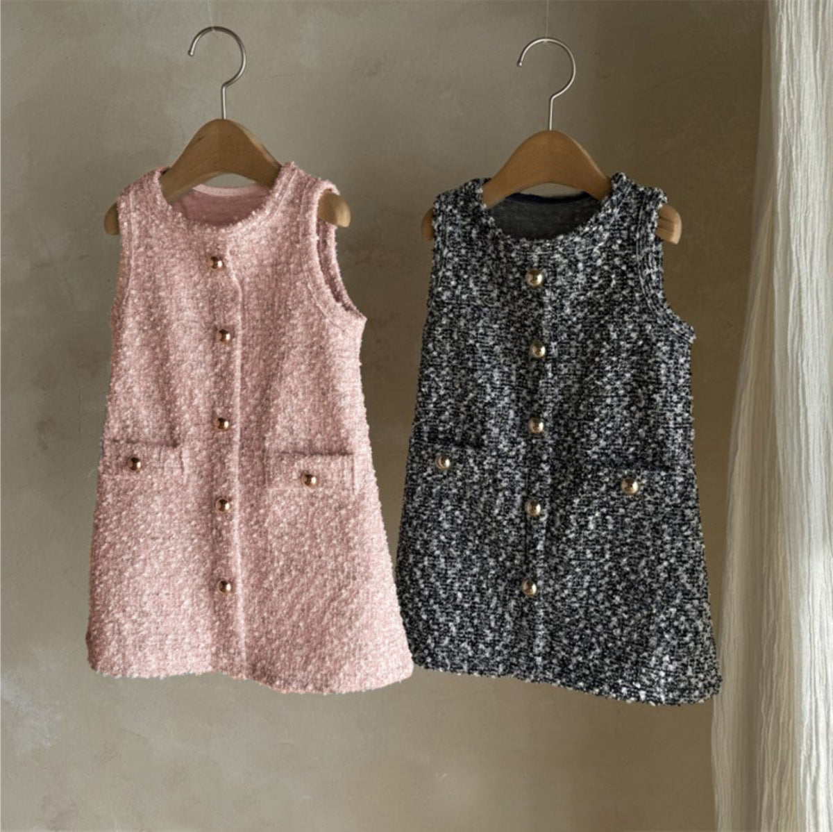 MyKids-USA® Autumn Arrival Baby Kids Girls Fashion Sleeveless Wear-Outside Dress Vest