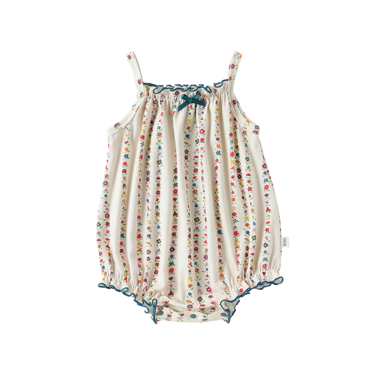 Summer Arrival Baby Girls Sleeveless Floral Striped Rompers or Bodysuit, MyKids-USA®, Baby & Children's One-Pieces, MyKids-USA - Size/Age - 66 (3-6M) - Color - Beige -  -  - TR2605232239-B.