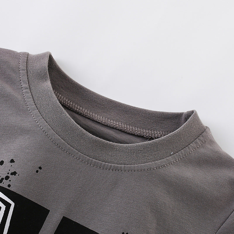 Summer Arrival Boys’ Engineering Vehicles Cartoon Pattern T-shirt in European and American Style, MyKids-USA®, Baby & Toddler Tops, MyKids-USA -  -  -  -  -  -  - 