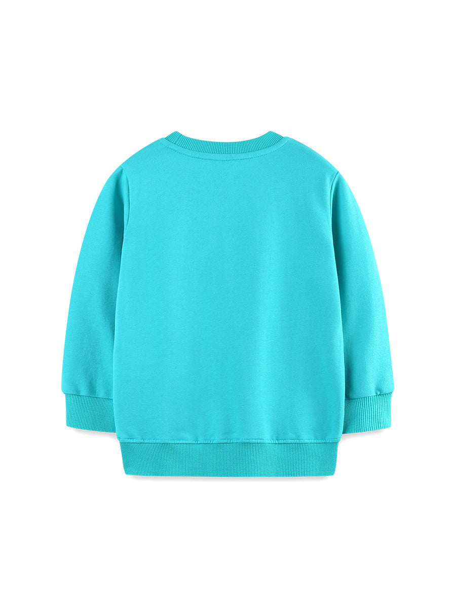 Autumn and Spring Arrival Animals Cartoon Pattern Long Sleeves Pullover for Stylish Girls