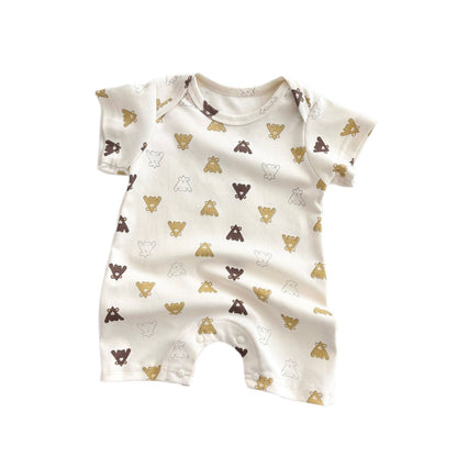Summer Arrival Baby Boys and Girls Short Sleeves Crew Neck Animals Cartoon Pattern Rompers, MyKids-USA®, Baby One-Pieces, MyKids-USA -  -  -  -  -  -  - .