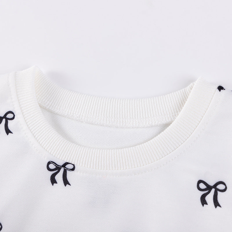 Spring and Autumn Girls Butterfly-bows Pattern Long Sleeves Top and Color Patchwork Pants Clothing Set, MyKids-USA®, Baby & Toddler Outfits, MyKids-USA -  -  -  -  -  -  - 