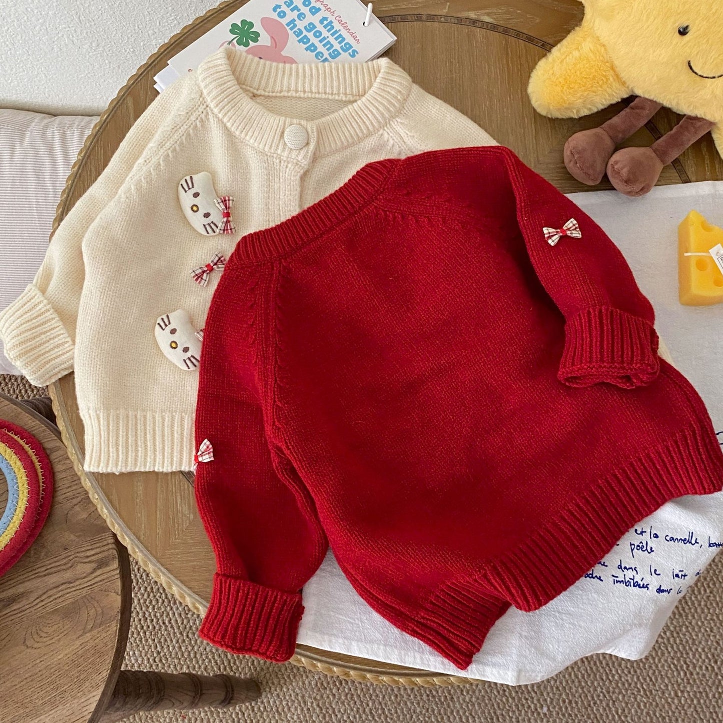 Autumn and Winter Arrival Baby Kids Girls Cartoon and Geometric Pattern Long Sleeves Casual Cardigan, MyKids-USA®, Cardigans, MyKids-USA -  -  -  -  -  -  - 