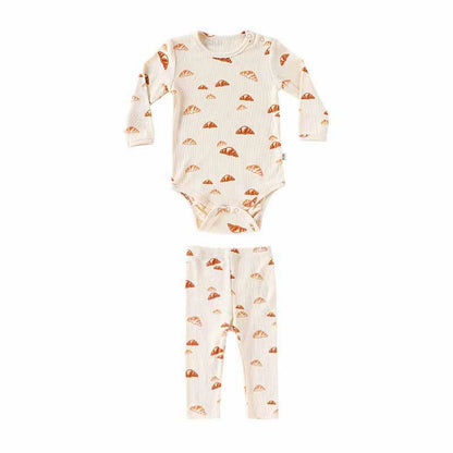 Autumn Arrival Baby Unisex Long Sleeves Geometric Pattern Crew Neck Onesies and Pants Clothing Sets, MyKids-USA®, Baby & Toddler Outfits, MyKids-USA - Size/Age - 66 (3-6M) - Color - Beige -  -  - TR2508272249-A