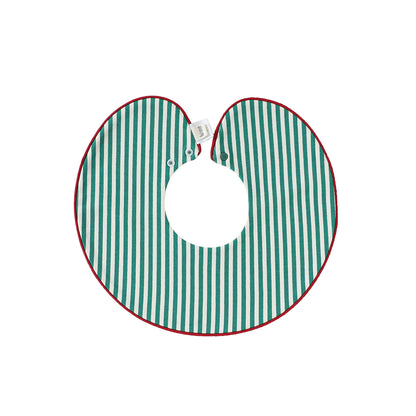 Adorable Simple Pattern Cotton Snap-on Round Shaped Bib, MyKids-USA®, Bibs, MyKids-USA - Size/Age - S (0-1Y) - Color - Light Green -  -  - TR2512270950-E.