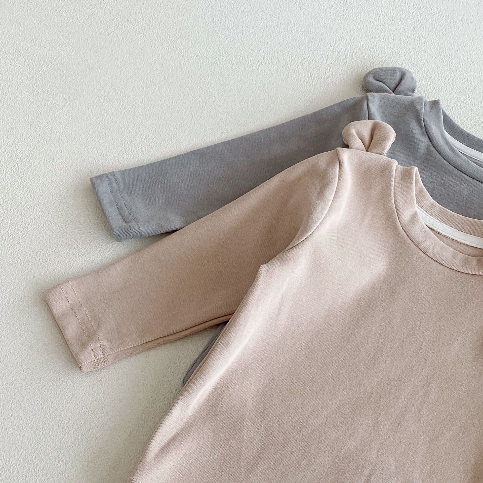 Autumn and Spring Arrival Baby Kids Unisex Long Sleeves Solid Color Cute Top, MyKids-USA®, Shirts, MyKids-USA -  -  -  -  -  -  - 