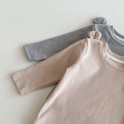 Autumn and Spring Arrival Baby Kids Unisex Long Sleeves Solid Color Cute Top, MyKids-USA®, Shirts, MyKids-USA -  -  -  -  -  -  - 