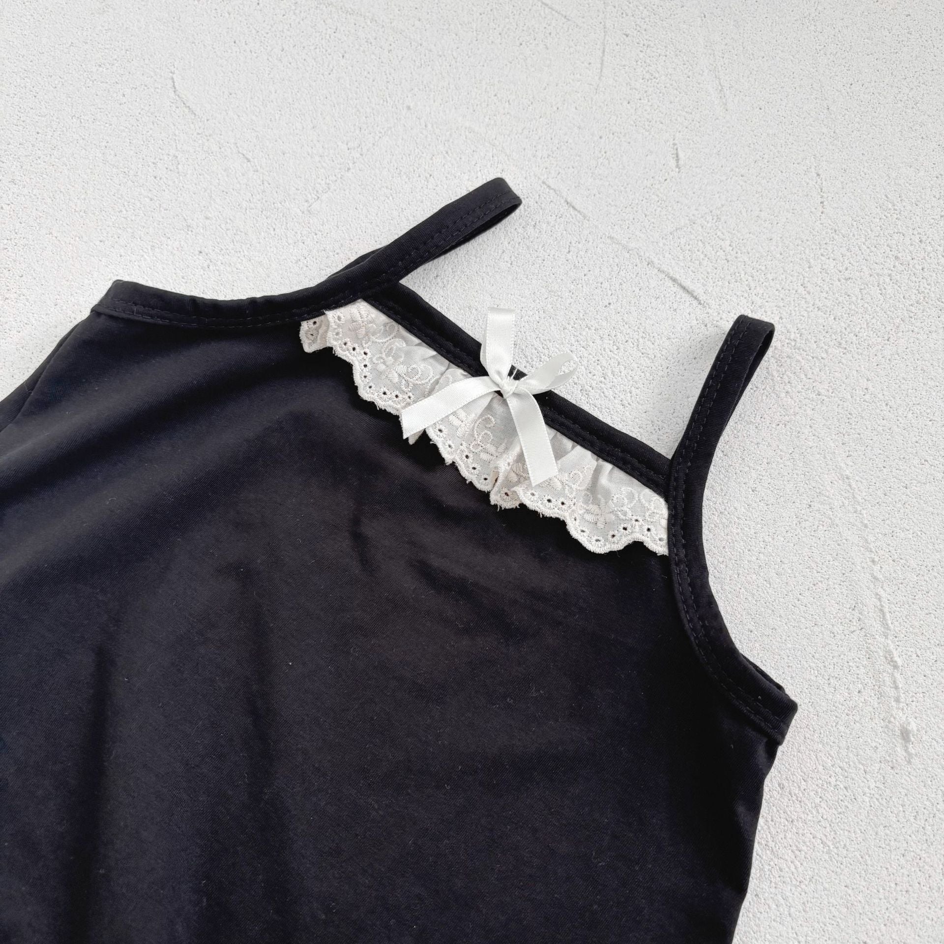 Summer Arrival Baby Girls Cute Lace Patchwork Sleeveless Strap Onesies, MyKids-USA®, Baby One-Pieces, MyKids-USA -  -  -  -  -  -  - 