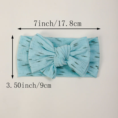 Printed Bow Headband for Baby with Fontanelle Protection, MyKids-USA®, Hair Pins, Claws & Clips, MyKids-USA -  -  -  -  -  -  - .