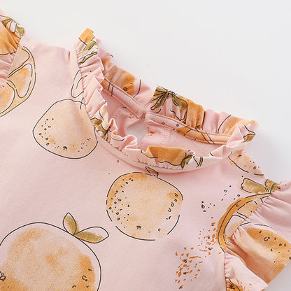 Summer Arrival Fruits Pattern Fly Sleeves Dress for Stylish Girls, MyKids-USA®, Baby & Toddler Dresses, MyKids-USA -  -  -  -  -  -  - 