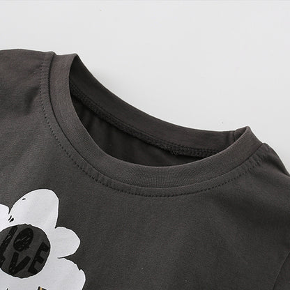 Summer Boys’ Cartoon Panda Pattern T-shirt in European and American Style, MyKids-USA®, Baby & Toddler Tops, MyKids-USA -  -  -  -  -  -  - 