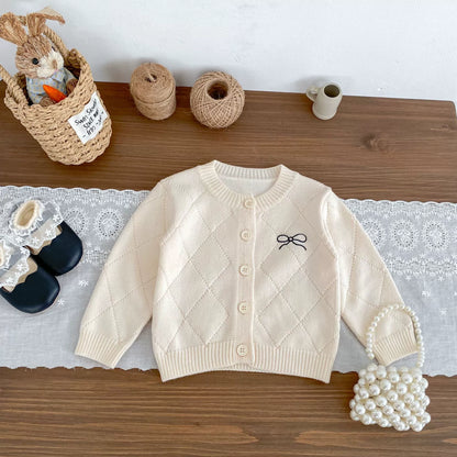 Spring and Autumn Kids Girls Argyle Pattern Long Sleeves Cardigan and Pants Clothing Set, MyKids-USA®, Baby & Toddler Outfits, MyKids-USA -  -  -  -  -  -  - 