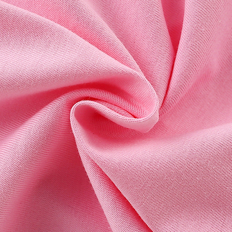 Summer Arrival Girls’ Flowers and Letters Pattern Short Sleeves Pink T-shirt in European and American Style, MyKids-USA®, T-Shirts, MyKids-USA -  -  -  -  -  -  - 