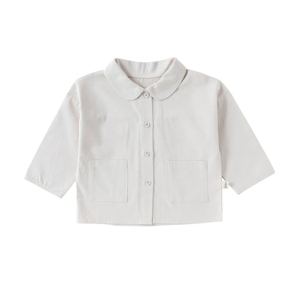Arrival Spring Baby Kids Unisex Solid Color Shirt, MyKids-USA®, Shirts, MyKids-USA - Size/Age - 73 (6-9M) - Color - Beige -  -  - TR2603052353-A.