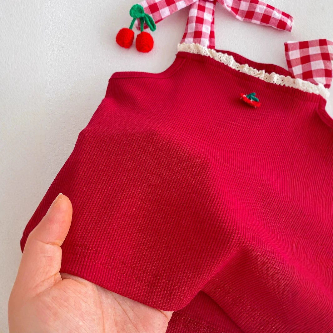 Summer Hot Selling Baby Kids Girls Sleeveless Plaid Pattern Top Vest and Bloomers Clothing Set, MyKids-USA®, Baby & Toddler Outfits, MyKids-USA -  -  -  -  -  -  - 