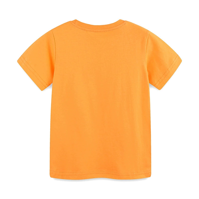 Summer Boys’ Jungle Animals Cartoon Pattern T-shirt in European and American Style, MyKids-USA®, Baby & Toddler Tops, MyKids-USA -  -  -  -  -  -  - 