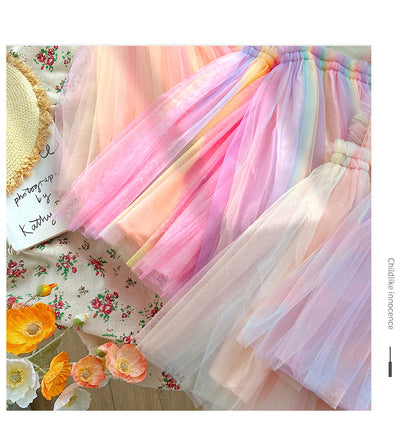 Summer Baby Kids Girls Sleeveless Gradient Tulle Strap Dress, MyKids-USA®, Baby & Children's Dresses, MyKids-USA -  -  -  -  -  -  - .