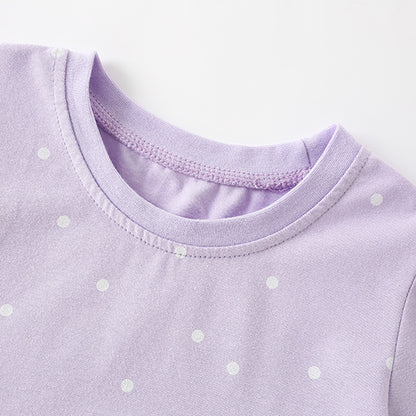 Summer Arrival Cartoon Teddy Bear and Dots Pattern Short Sleeves Dress for Stylish Girls, MyKids-USA®, Baby & Toddler Dresses, MyKids-USA -  -  -  -  -  -  - 