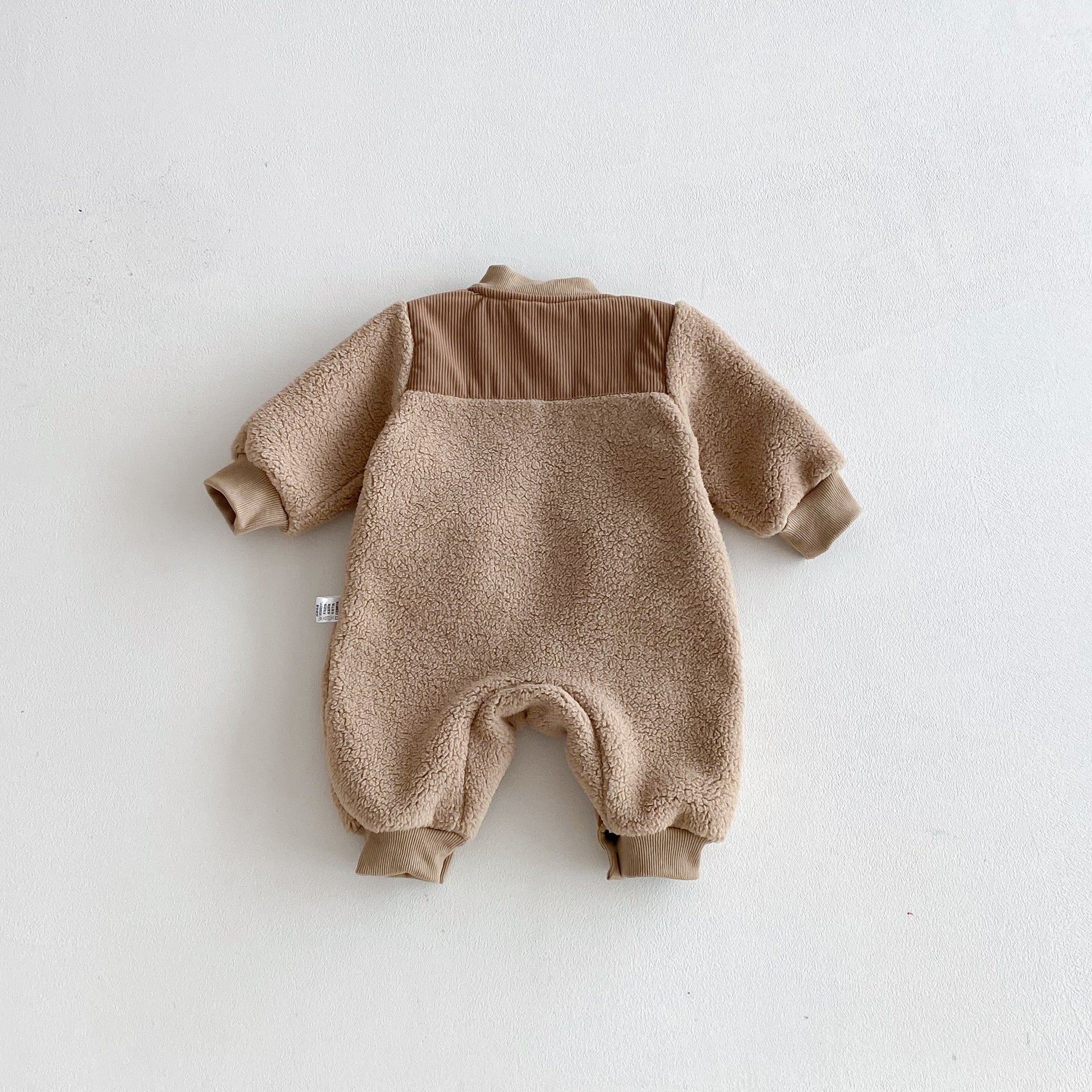 Winter Arrival Baby Unisex Long Sleeves Zip-up Fluffy Casual Rompers, MyKids-USA®, Baby One-Pieces, MyKids-USA -  -  -  -  -  -  - 