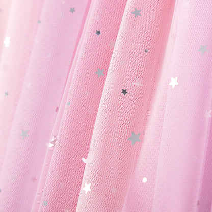 Summer Arrival Stars Pattern Short Sleeves Tulle Patchwork Dress for Stylish Girls, MyKids-USA®, Baby & Toddler Dresses, MyKids-USA -  -  -  -  -  -  - .