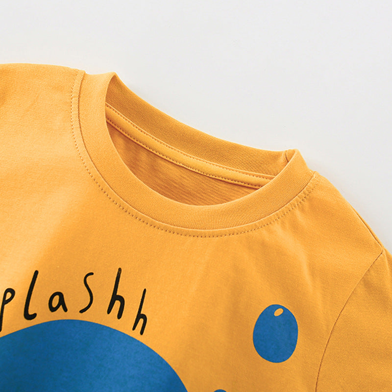 Summer Baby Kids Fish Pattern T-shirt and Shorts Clothing Set for Boys, MyKids-USA®, Baby & Toddler Outfits, MyKids-USA -  -  -  -  -  -  - 