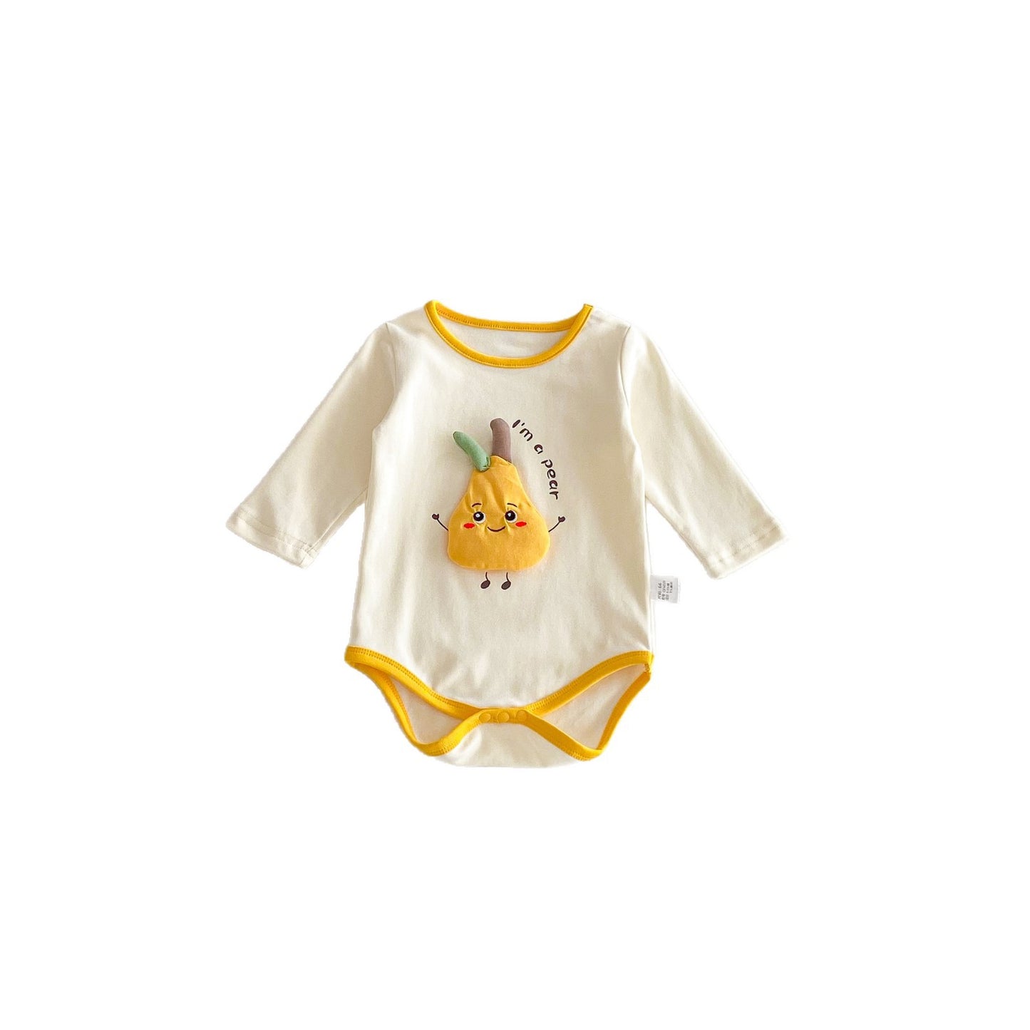 Spring Arrival Baby Unisex Long Sleeves Cartoon Pattern Bodysuit