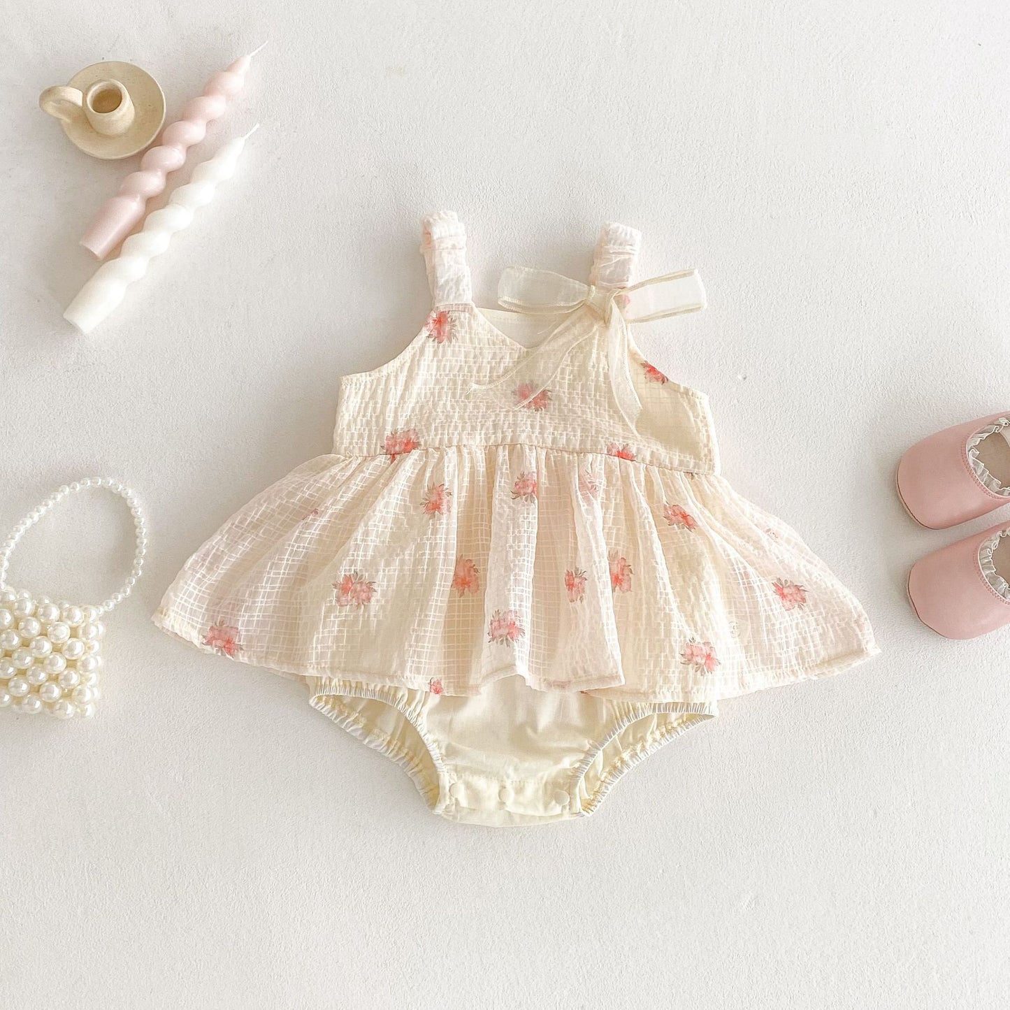 Summer Arrival Baby Girls Cute Sleeveless Plaid Dress Design Strap Onesies, MyKids-USA®, Baby One-Pieces, MyKids-USA -  -  -  -  -  -  - 