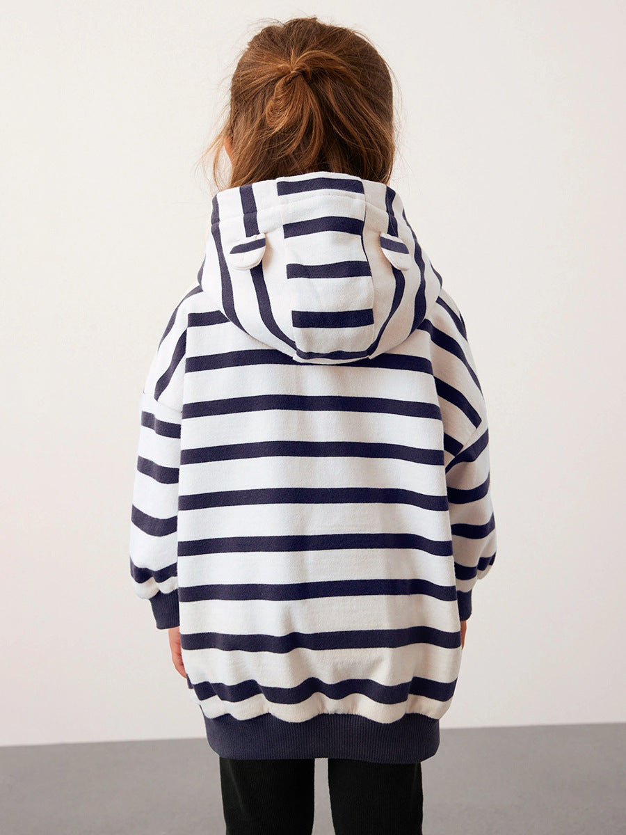 High Quality Spring And Autumn Girls Fox Logo Long Sleeves Top Striped Hoodie And Pants Clothing Set, MyKids-USA®, Baby & Toddler Outfits, MyKids-USA -  -  -  -  -  -  - 