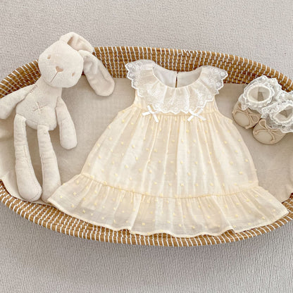 Summer Arrival Baby Girls Sleeveless Embroidery Pattern Dress, MyKids-USA®, Baby & Children's Dresses, MyKids-USA - Size/Age - 73 (6-9M) - Color - Apricot -  -  - TR2605192354-A.