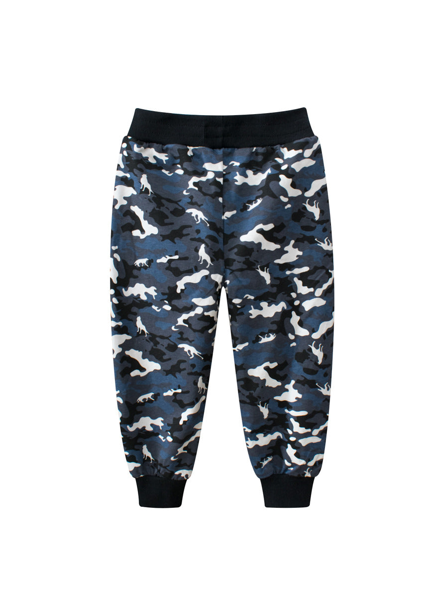 European And American Children’s Spring Cotton Boys’ Camouflage Pants – Casual Kids Trousers