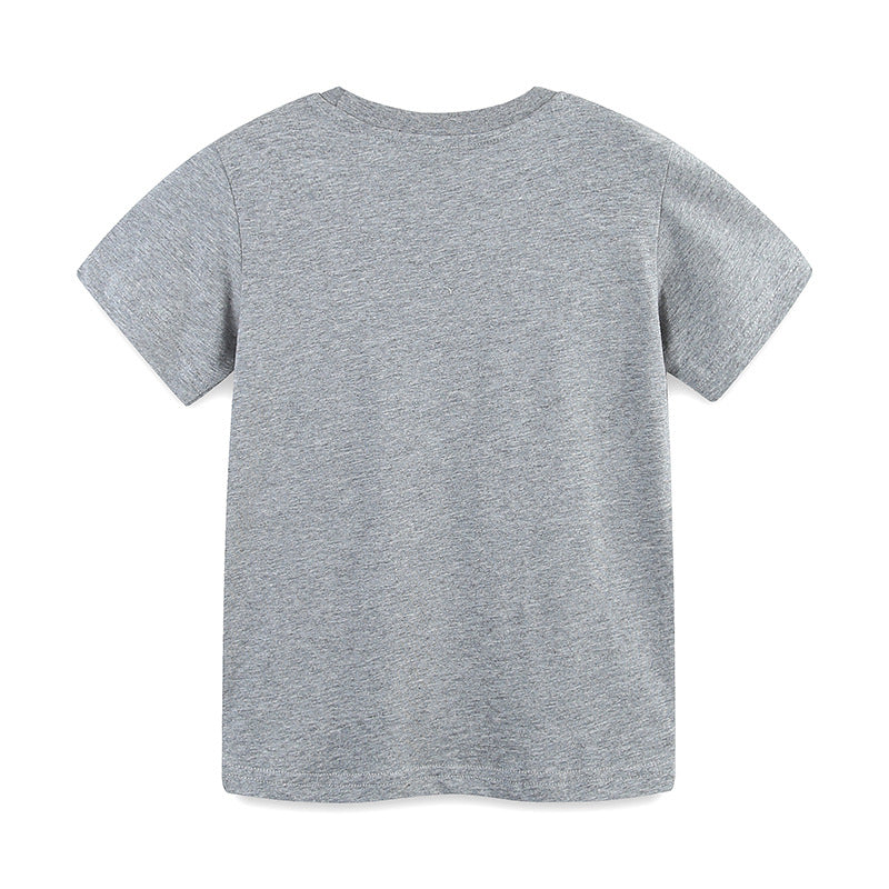 Summer Boys’ Dinosaurs Animals Cartoon Pattern T-shirt in European and American Style, MyKids-USA®, Baby & Toddler Tops, MyKids-USA -  -  -  -  -  -  - 