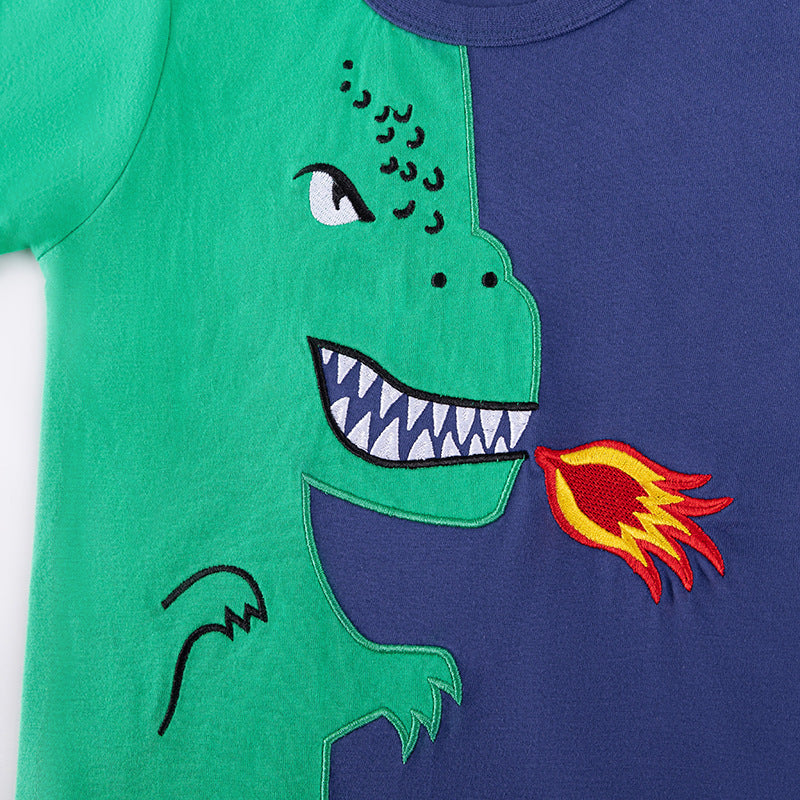 Summer Hot Selling Baby Kids Boys Short Sleeves Cartoon Animals Pattern T-shirt and Shorts Clothing Set, MyKids-USA®, Baby & Toddler Outfits, MyKids-USA -  -  -  -  -  -  - .