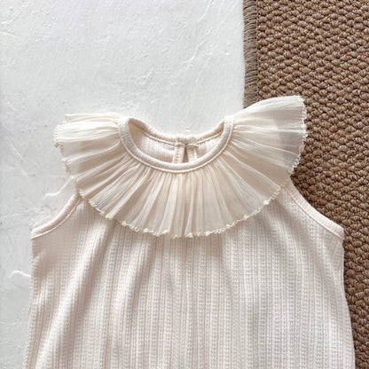 Summer Arrival Baby Girls Solid Color Sleeveless Rompers, MyKids-USA®, Baby One-Pieces, MyKids-USA -  -  -  -  -  -  - 