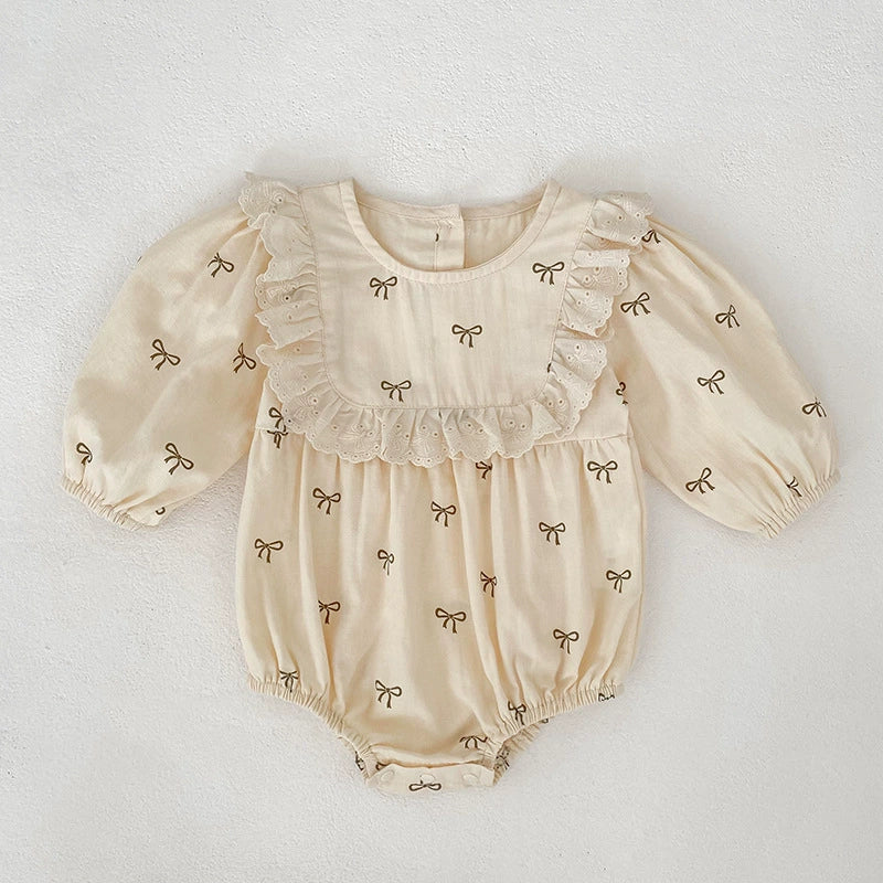 Autumn Baby Girls Butterfly-bow Pattern Long-sleeved Onesies and Dress – Princess Sister Matching Set, MyKids-USA®, Baby & Toddler Outfits, MyKids-USA - Size/Age - 66 (3-6M) - Color - Apricot -  -  - TR2507302332-A