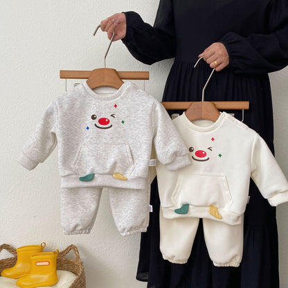 Autumn and Spring Baby Kids Long Sleeves Cute Cartoon Pattern Pullover and Pants Clothing Set, MyKids-USA®, Baby & Toddler Outfits, MyKids-USA -  -  -  -  -  -  - .