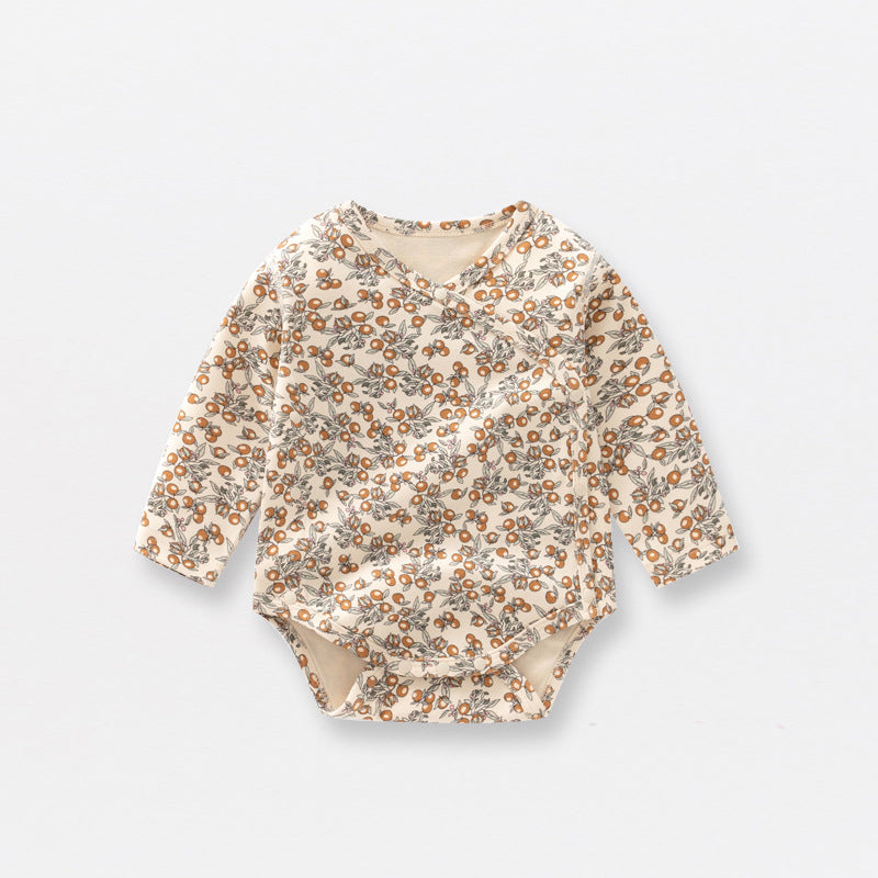 Hot Selling Autumn Baby Kids Long Sleeves Teddy Bear Pattern Casual Bodysuit