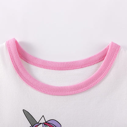 Summer Arrival Unicorn Cartoon Pattern Short Sleeves Tulle Patchwork Dress for Stylish Girls, MyKids-USA®, Baby & Toddler Dresses, MyKids-USA -  -  -  -  -  -  - .