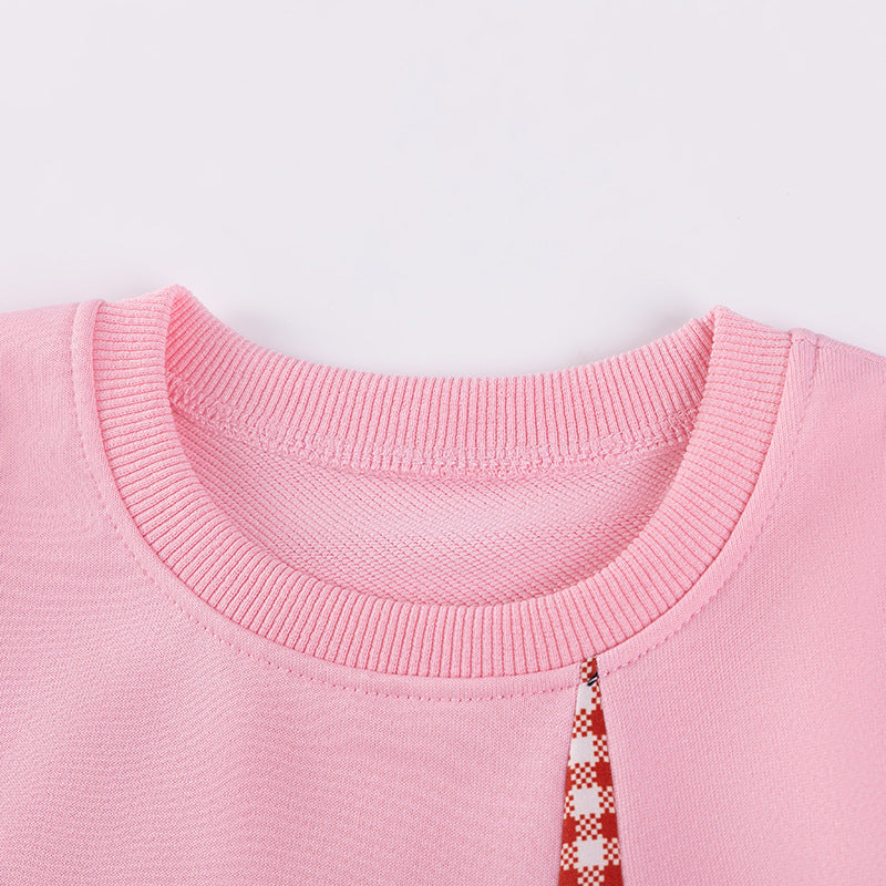 Autumn Arrival Baby Kids Girls Cute Butterfly-bows Decorated Long Sleeves Crew Neck Plaid Dress, MyKids-USA®, Baby & Toddler Dresses, MyKids-USA -  -  -  -  -  -  - 