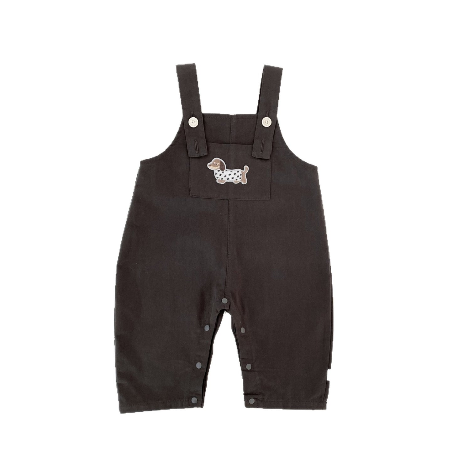 MyKids-USA® Hot Selling Autumn Baby Kids Boys Long Sleeves Puppy Pattern Shirt and Overalls Set