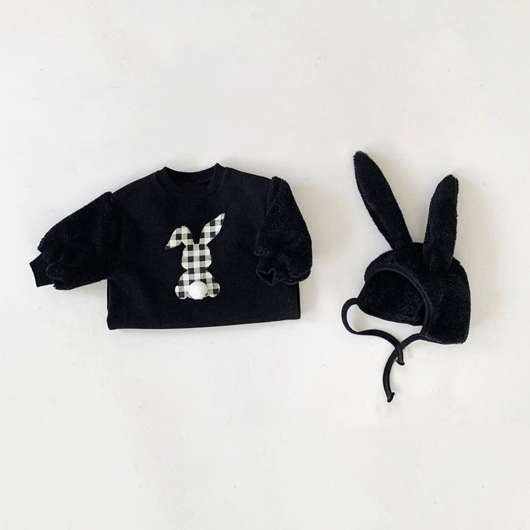 Winter and Autumn Arrival Baby Unisex Fluffy Long Sleeves Rabbit Pattern Rompers with Hat, MyKids-USA®, Baby One-Pieces, MyKids-USA -  -  -  -  -  -  - .