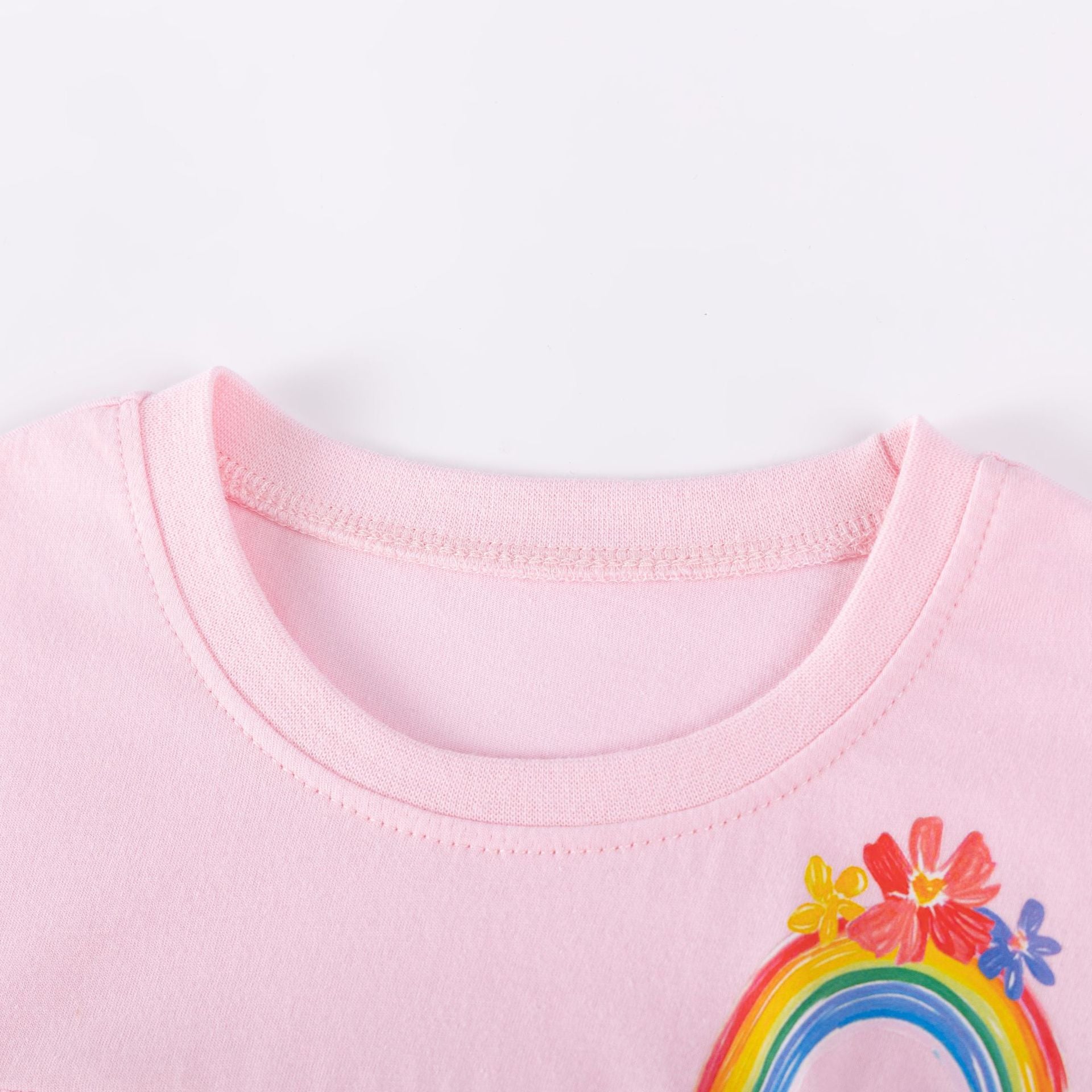 Summer Hot Selling Baby Kids Girls Short Sleeves Rainbow Pattern T-shirt and Pants Clothing Set, MyKids-USA®, Baby & Toddler Outfits, MyKids-USA -  -  -  -  -  -  - .