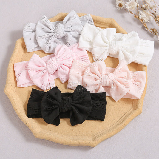 Baby Solid Color Hollow Out Thin Breathable Bow Tie Hot Sale Headband, MyKids-USA®, Hair Pins, Claws & Clips, MyKids-USA -  -  -  -  -  -  - 