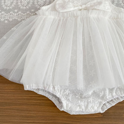 Design Summer Baby Kids Girls Sleeveless Solid Color Tulle Decorated Bodysuit, MyKids-USA®, Bodysuits, MyKids-USA -  -  -  -  -  -  - .