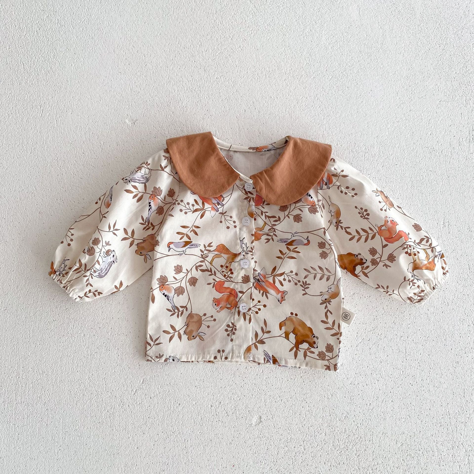 Spring and Autumn Baby Kids Unisex Flowers and Animals Pattern Long Sleeves Shirt and Sleeveless Overalls Clothing Set, MyKids-USA®, Baby & Toddler Outfits, MyKids-USA -  -  -  -  -  -  - 